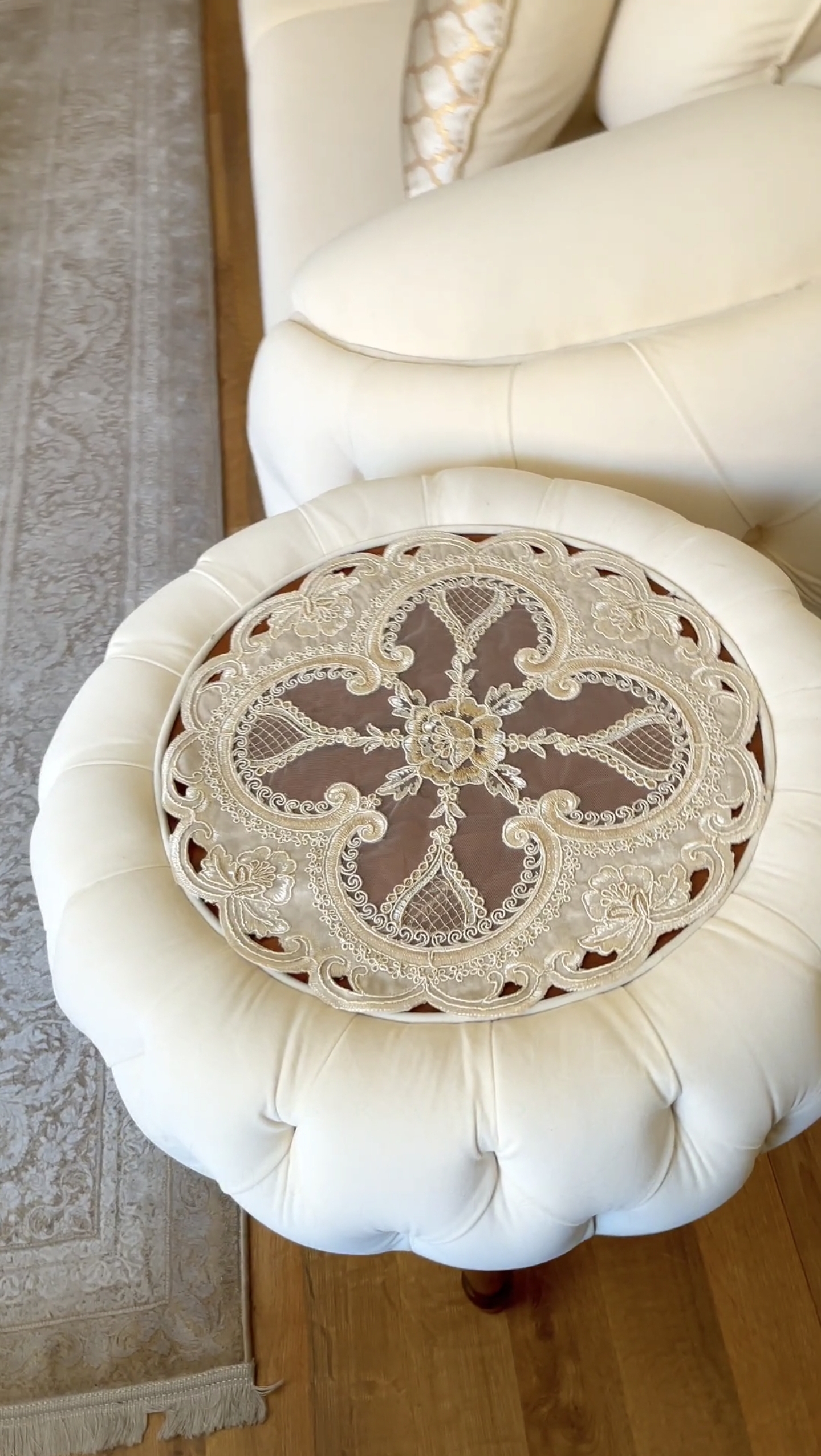 رومیزی سه تیکه گرد السین 🇹🇷
