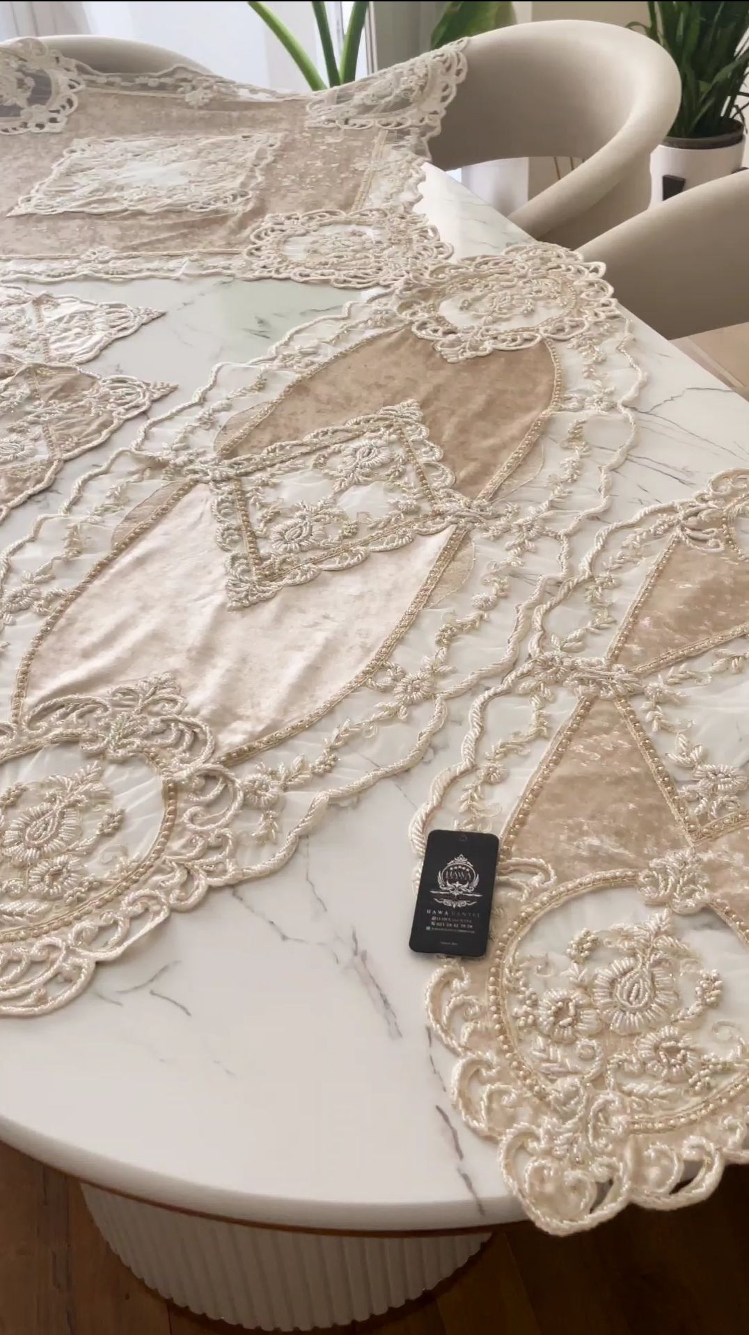 رومیزی دایانا جواهردوزی 🇹🇷